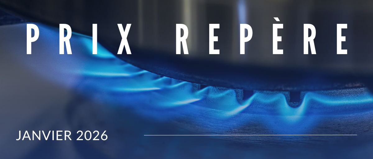 Janvier 2026 : publication du prix repère du gaz par la CRE