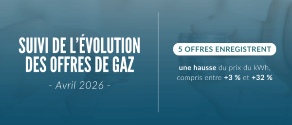 Avril 2026 – Suivi de l’évolution des offres de fourniture de gaz